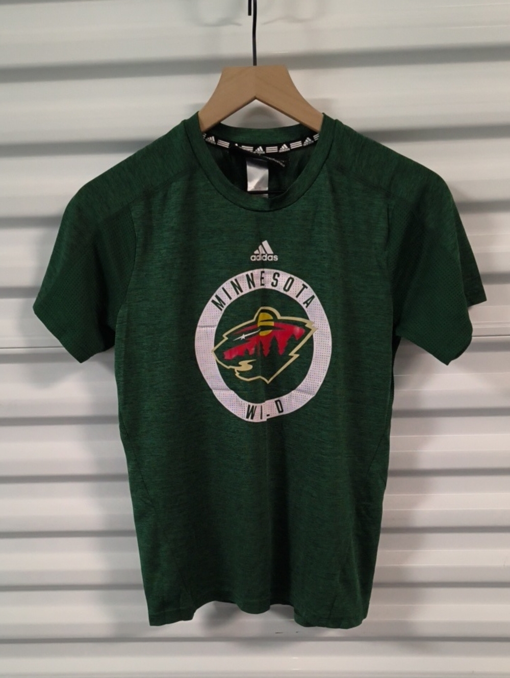 Adidas Climalite NHL Minnesota Wild Graphic Hockey Kid's Jersey L